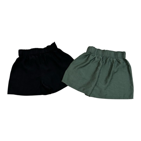 Shein High Waist Black and Green Athletic Shorts size large - Picture 2 of 5